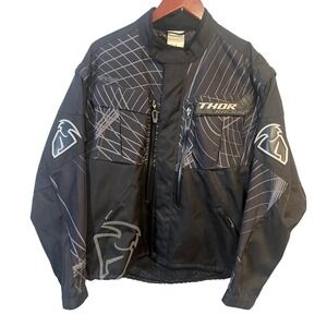 Thor Racing Phase Jacket Mens Large Black Grey Motocross Enduro Series Jacket
